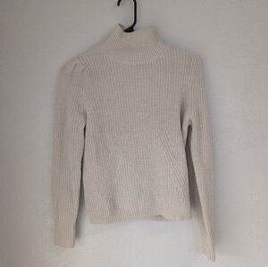 Women's Cream Turtleneck Whistles Alpaca Wool Sweater Oatmeal Size 2 Small